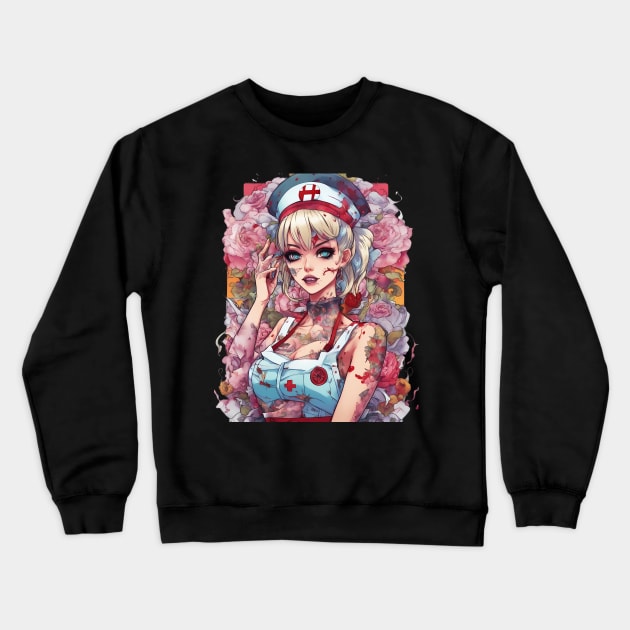 Messed Up in the Head Crewneck Sweatshirt by animegirlnft